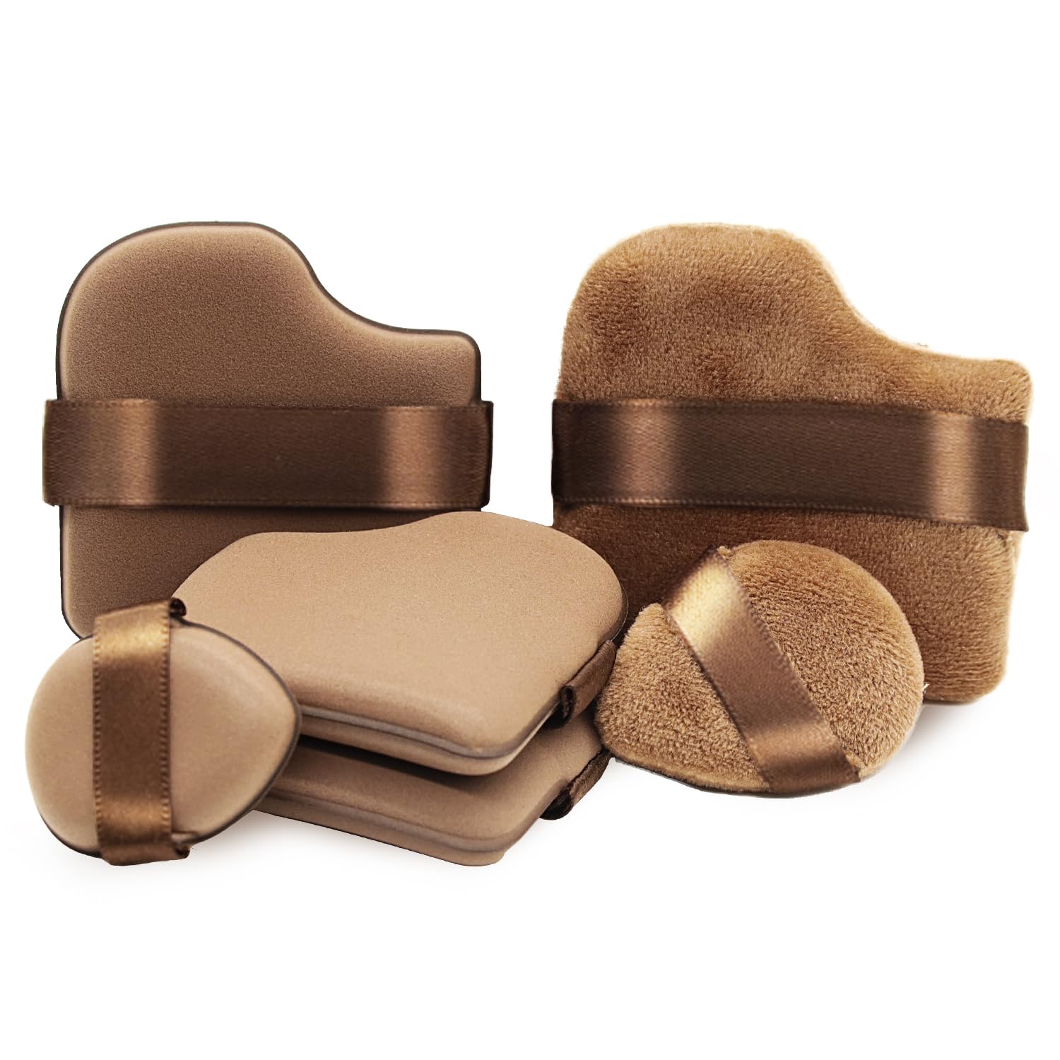 6 PCS Foundation Sponge, Powder Puff, Makeup Sponge, Cushion Puff for Foundation and Powder, Fluffy Square Triangle Latex Foundation Applicator for