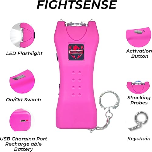 Miniatura 2 de FIGHTSENSE Paquete combinado de spray de pimienta, kit de defensa personal extremadamente potente para mujeres