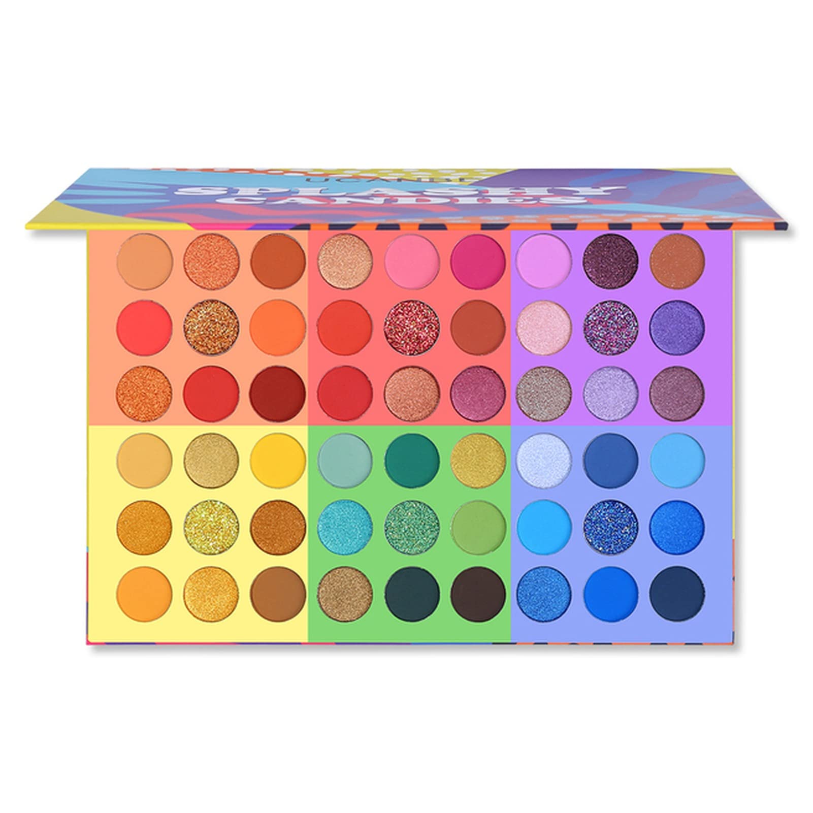 Palette di ombretti 54 Colori Occhio ombretto tavolozza vivido Estate Look Occhi Trucco Glitter Scintillio ombretto Opaco ombretto in Polvere Mimore Palette di ombretti(China)