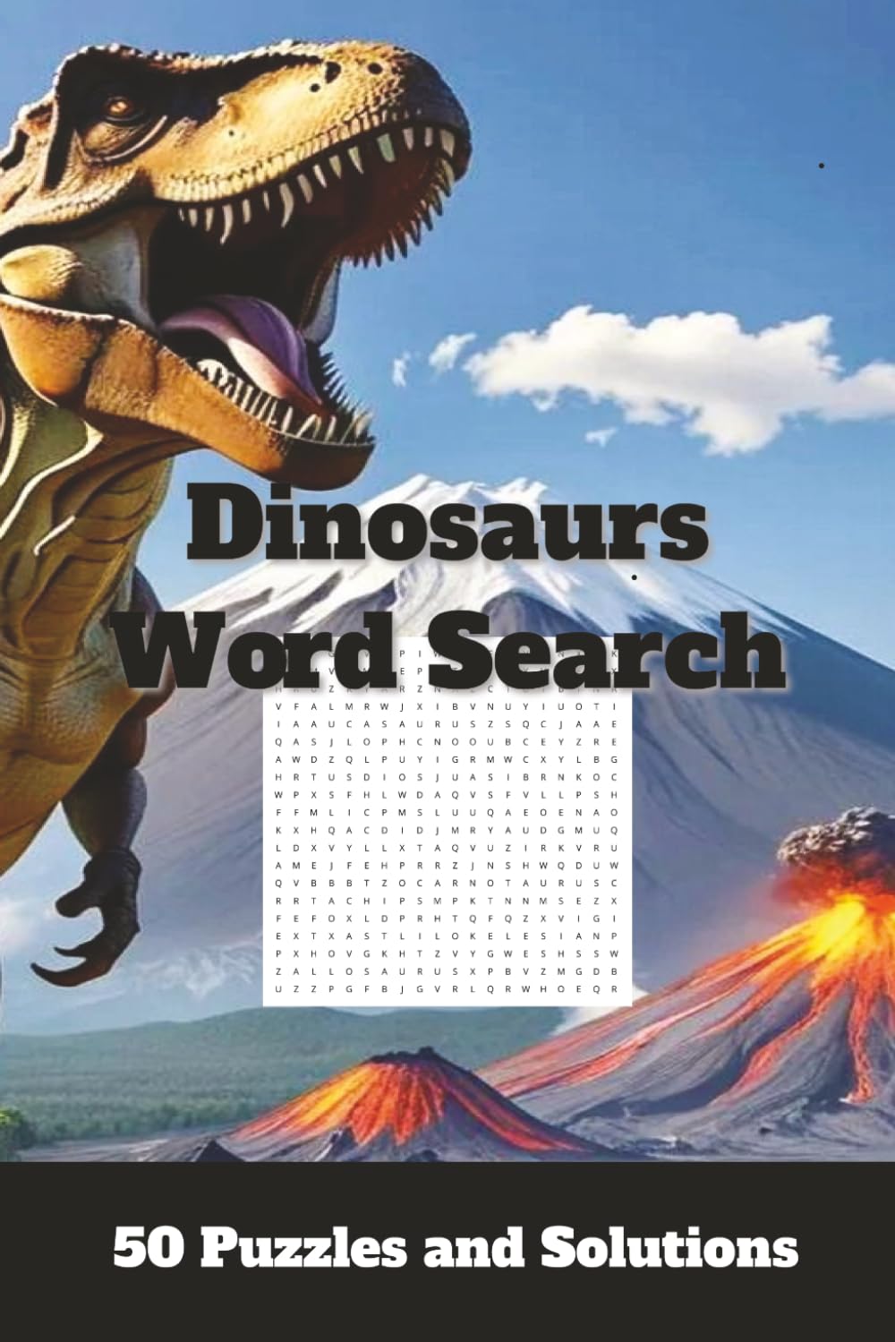 Dinosaurs Word Search: 50 puzzles and solutions
