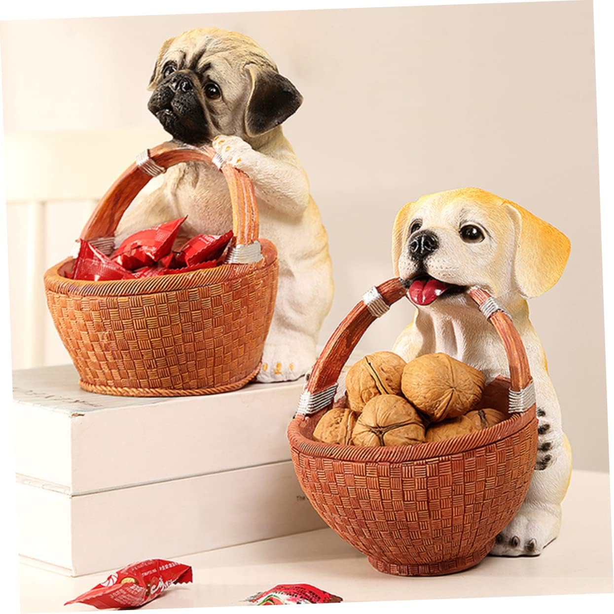 Dog Accessory Candy Box Bulldog Key Storage Tray Home Decorative Storage