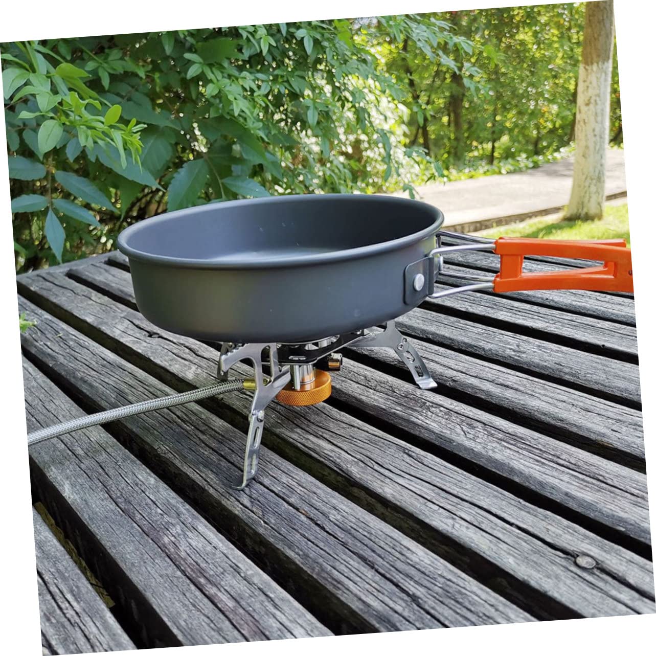 Ustensiles Cuisine de Camping Pliables 1 Set en Alliage D’aluminium Orange | Usage Camping et Escalade, Pratique et Résistant aux Hautes Températures, Format Portable Cuisine Extérieure
