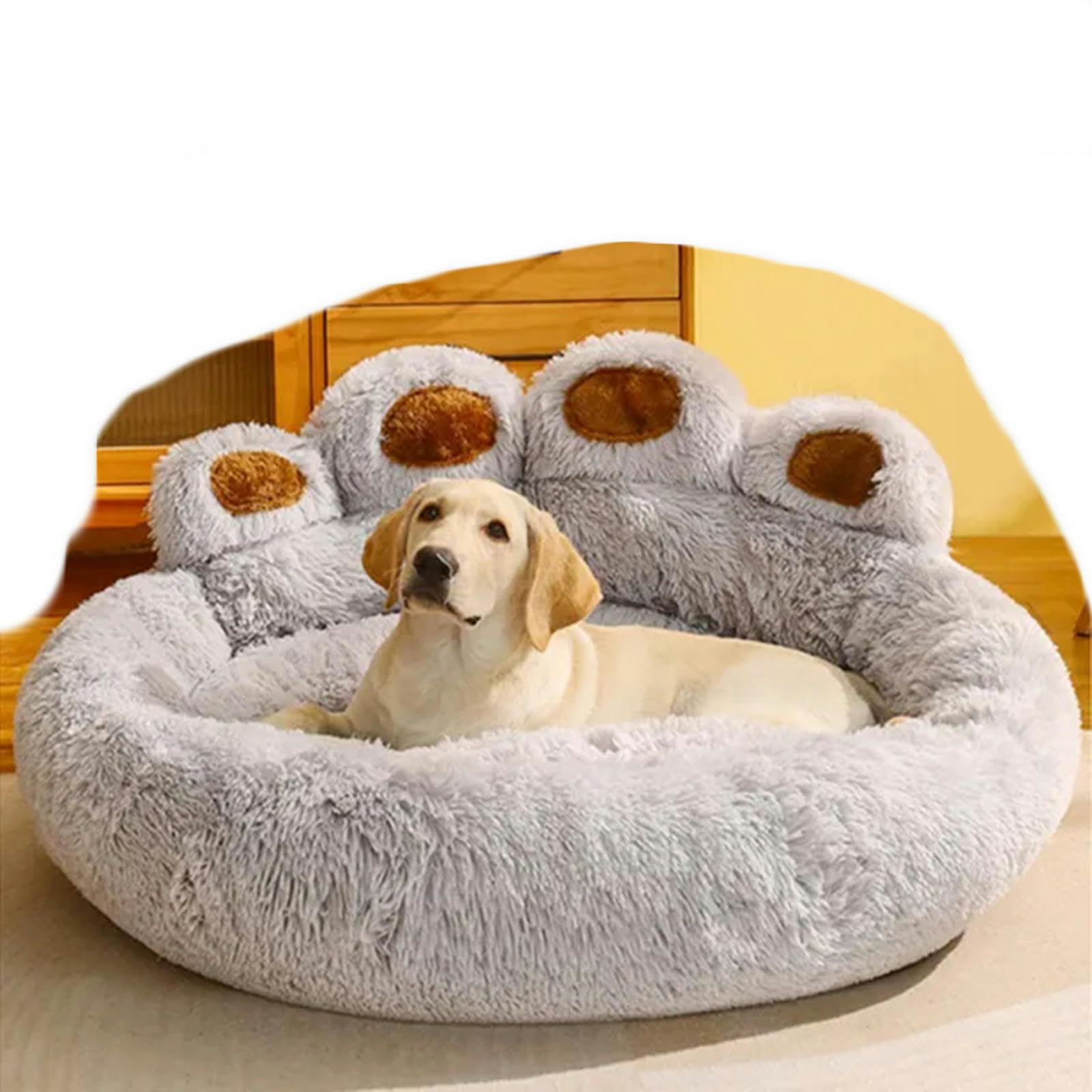 MdybF Legowisko dla psa sofa dla małych psów legowisko dla psów mata dla zwierząt domowych buda nadaje się do prania - jasnoszary-M 60 cm
