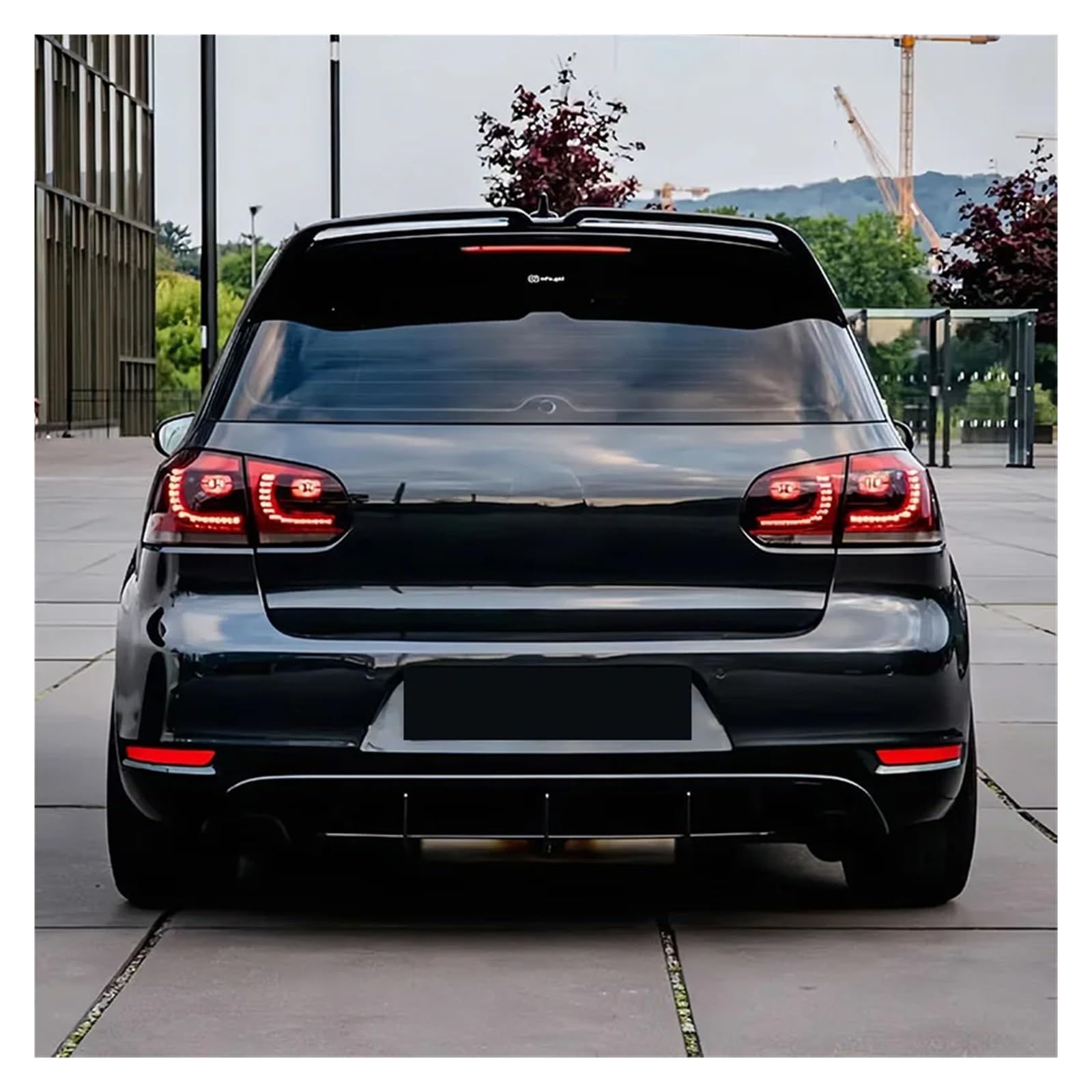 Kompatybilny z VW Golf 6 Golf Mk6 TSI TDI 2009-2013 Oettinger Style tylny bagażnik samochodowy Spoiler dachowy Splitter spojler skrzydło zestawy karoserii Tuning samochodu