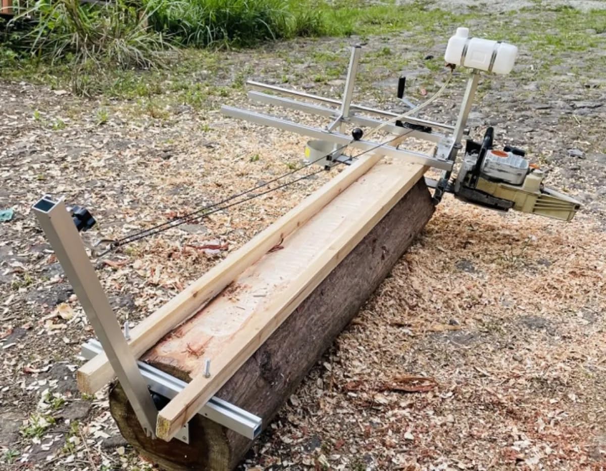 Stół do piły łańcuchowej 61 cm, dedykowany stół do cięcia pił benzynowych i rejestratorów, pomocniczy stojak pomocniczy do cięcia drewna, srebrny, 122 cm