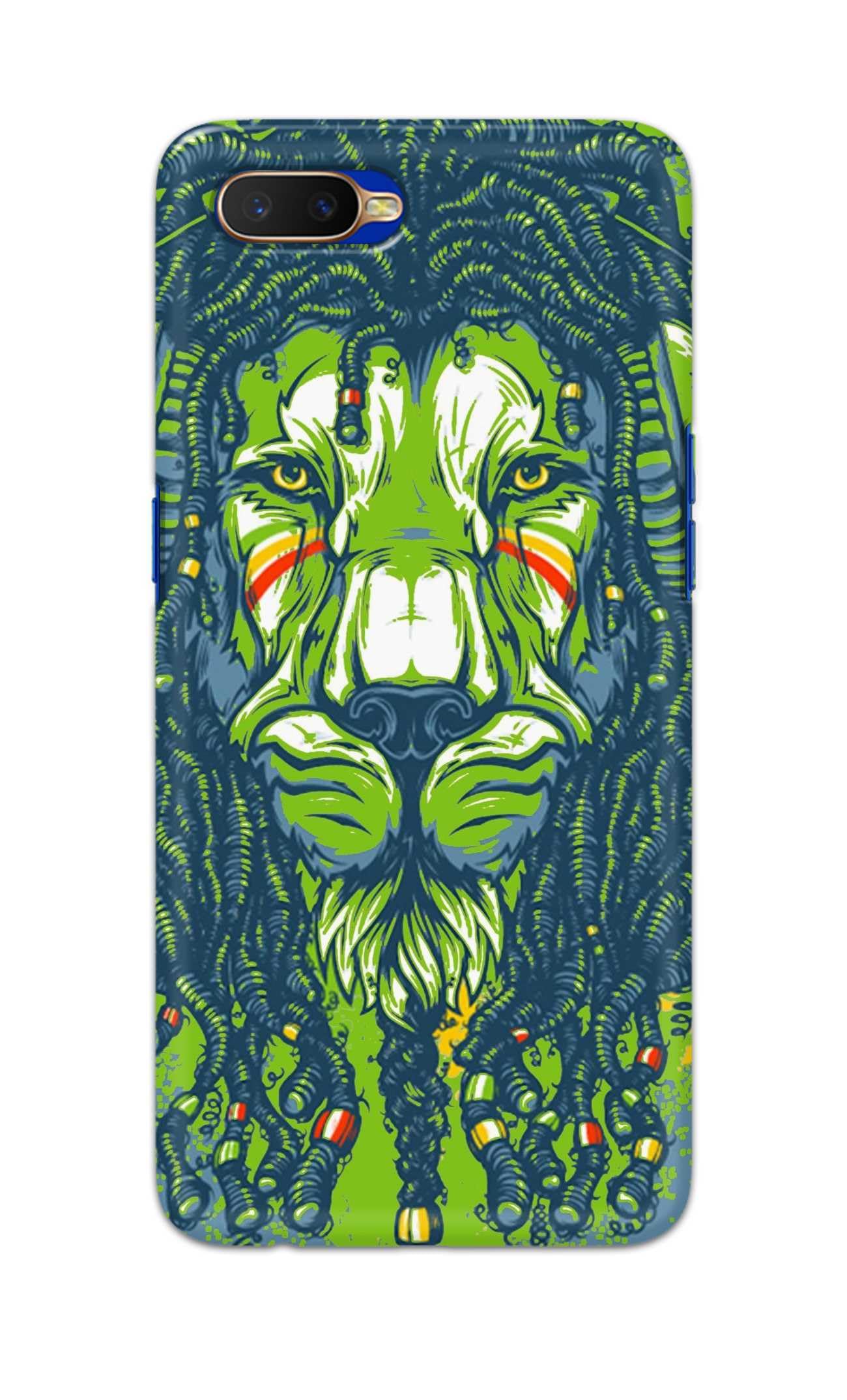 Flavouredlove Hard Designer Back Cover For Oppo K1 Funkey Lion