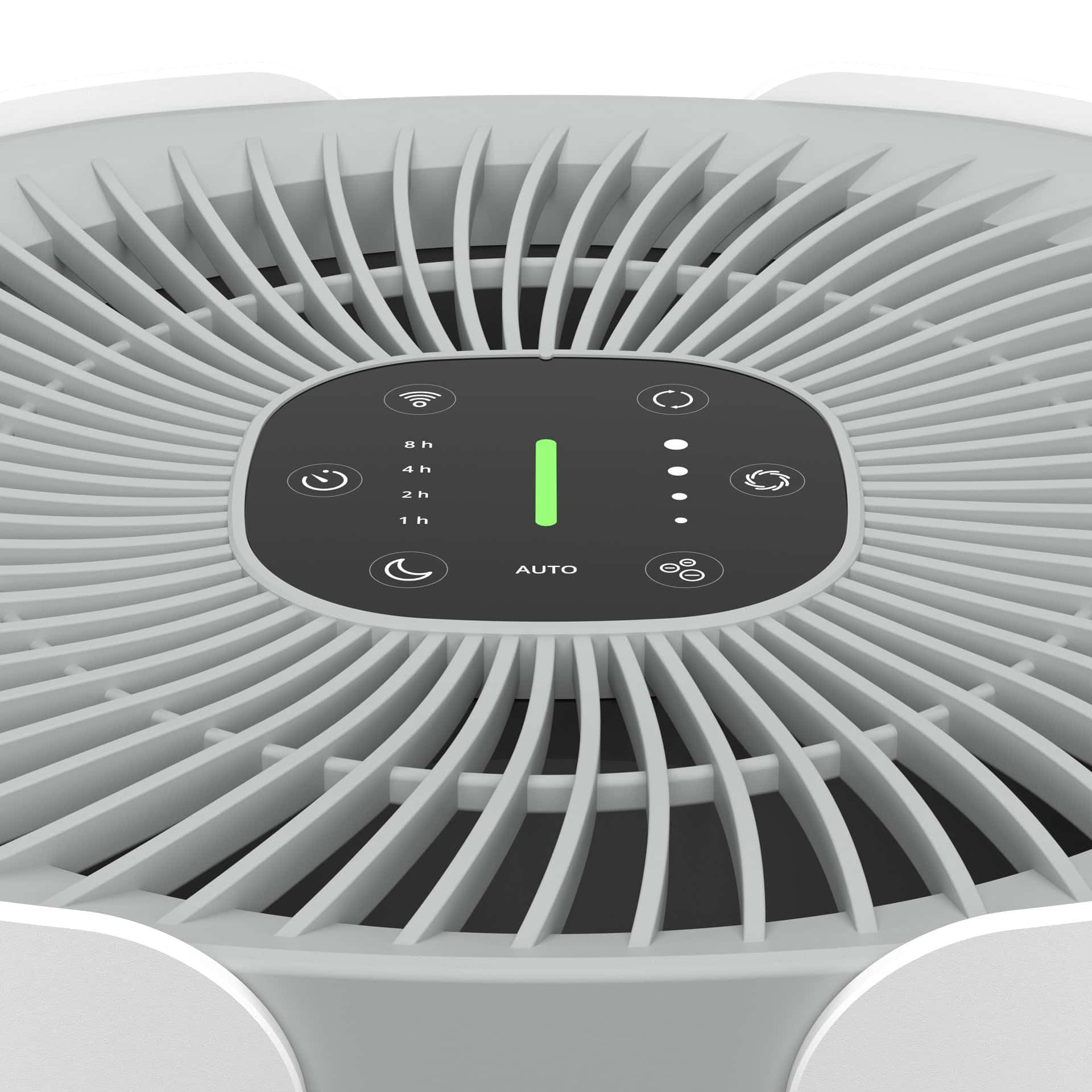 Duux Bright 2 Smart Air Purifier oczyszczacz powietrza dla alergików z 210 CADR, wskaźnik jakości powietrza i jonizator – czyści do 99,97% zanieczyszczeń do 42 m² – kolor biały