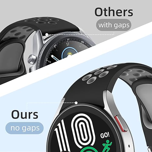 Miniatura 6 de DaQin Correa deportiva sin brecha compatible con Samsung Galaxy Watch 7654 Band 1.575 in 144.4 ftGalaxy Watch FEWatch 6 4 Classic 1.693 in 1.850 in