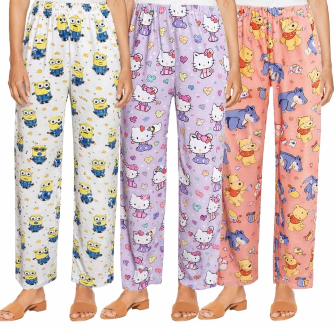 ladywillington Women's Track Pant Lower Fully Stretchable Free Size Cotton Printed Payjama/Lounge Wear –Soft Cotton Night Wear-Pyjama for Women(Pack of 3 Pcs),Prints May Vary (Assorted Pyjama),-picture-24