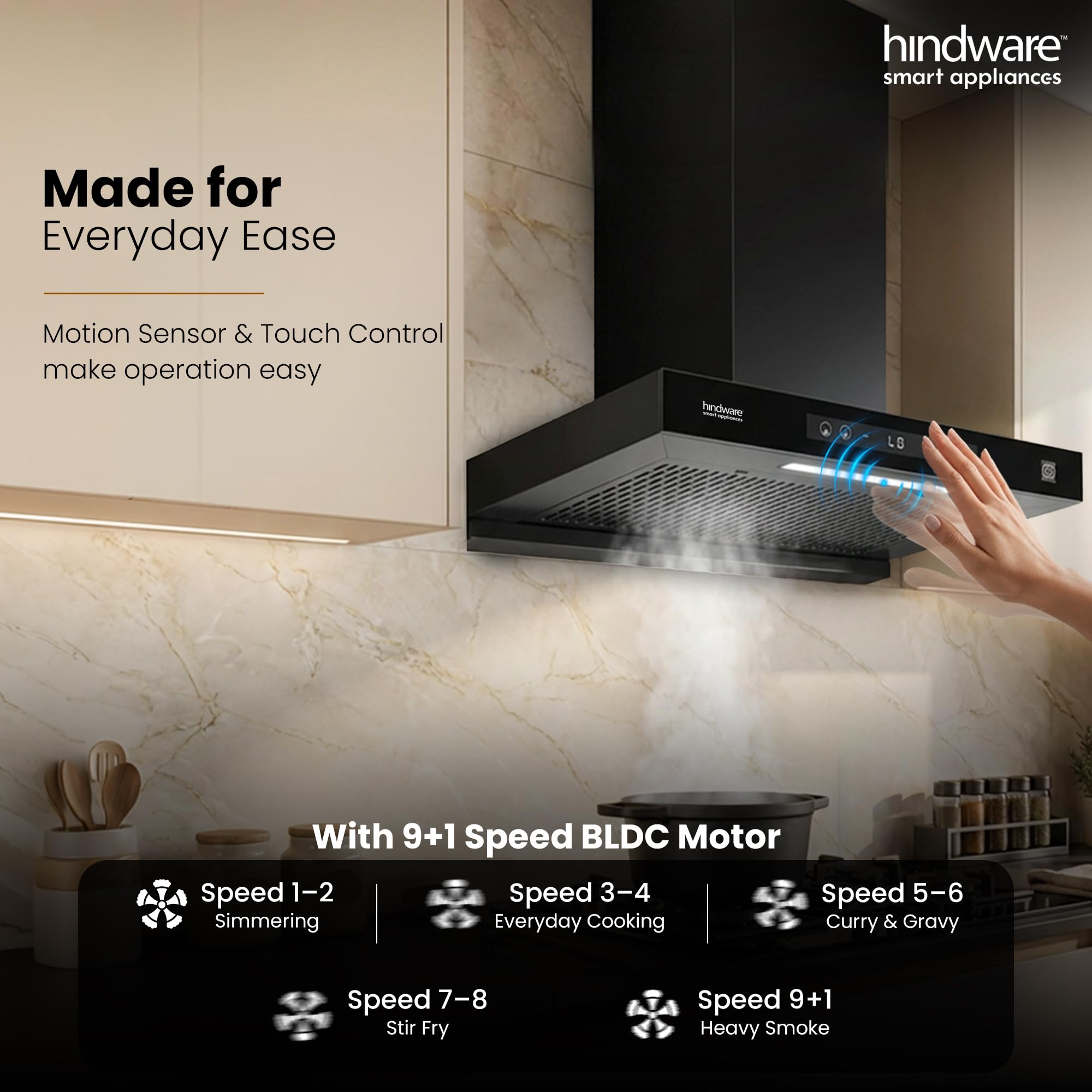 Hindware Regina Kitchen Chimney - Powerful & Filterless -5