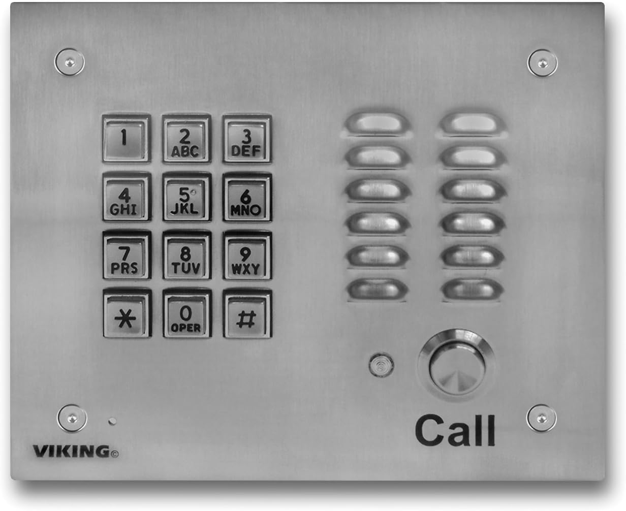 Handsfree Phone w/ Key Pad - Stainless