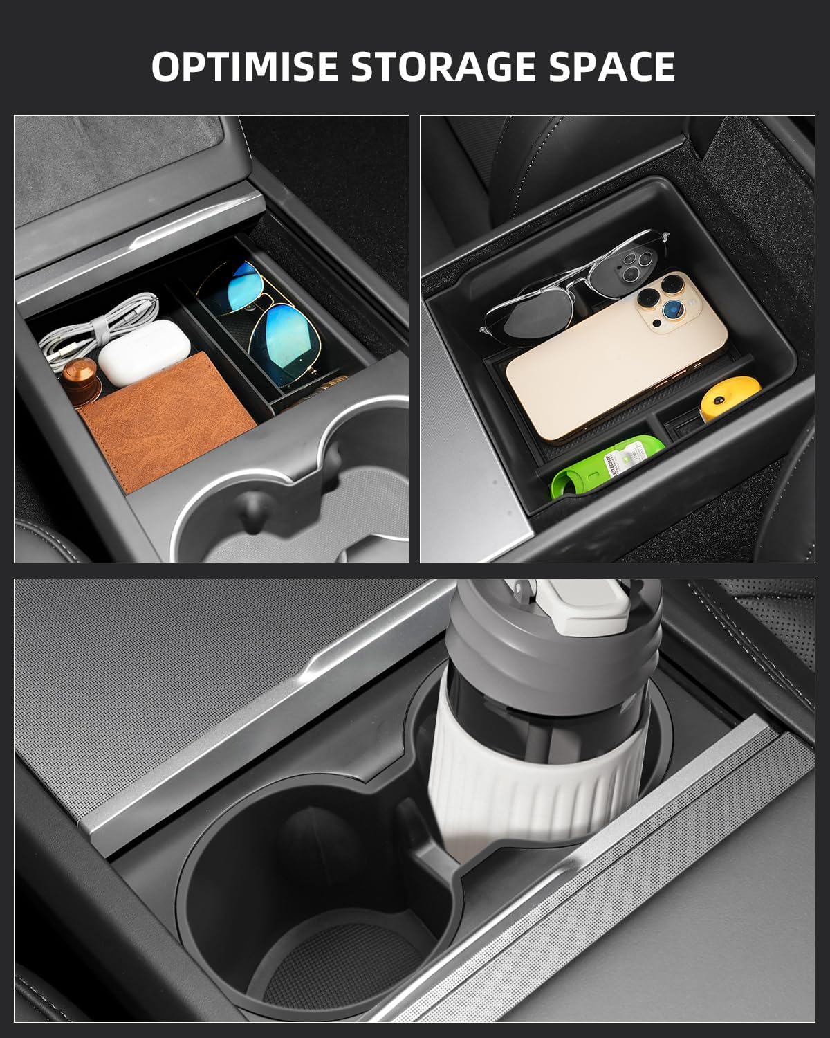 MeevrgR Boîte De Rangement Pour Console Centrale De Voiture