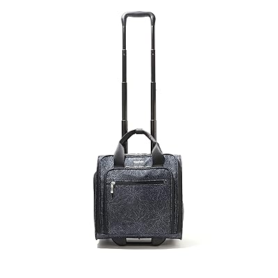 Baggallini 2 Wheel Underseater Bags Midnight Blossom Print, Nylon/Polyester