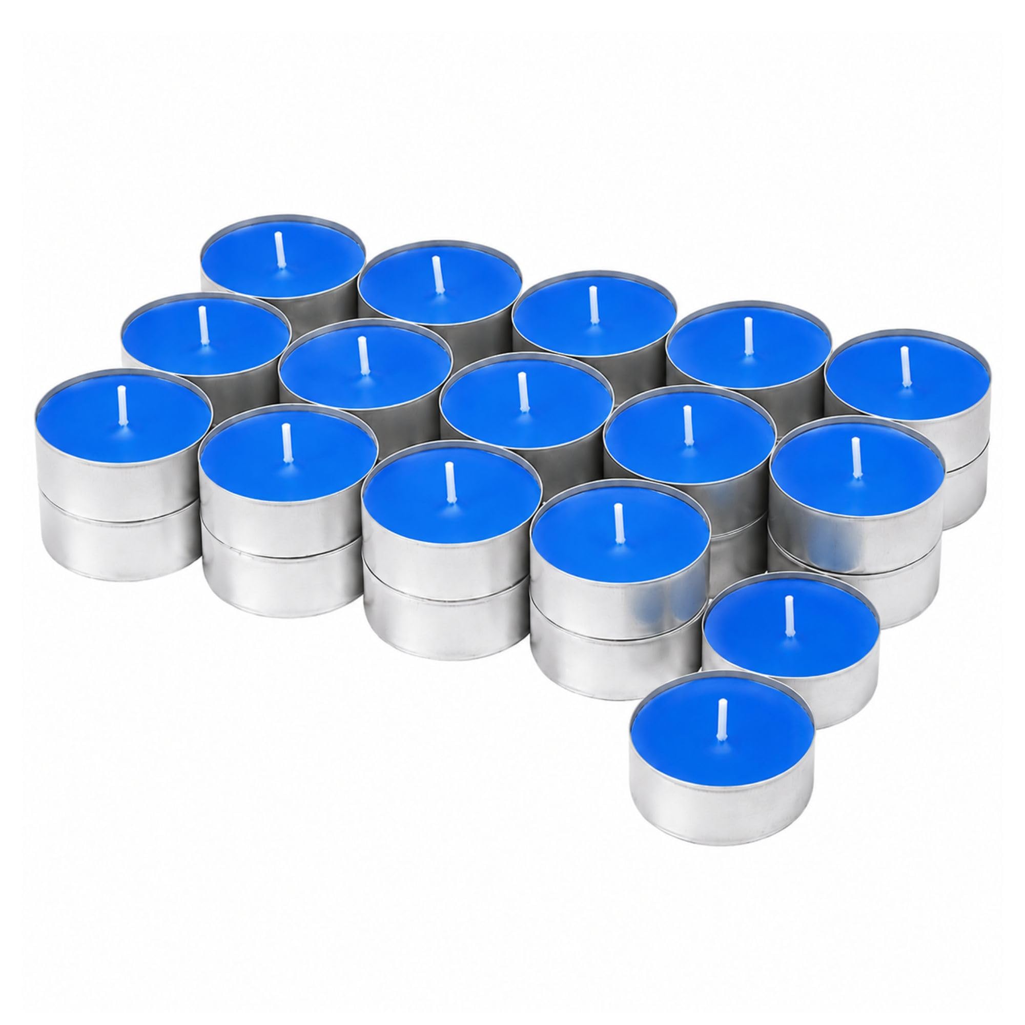Tea Light Candles, Unscented Long Burning Smokeless White Wax Candles for Diwali Decoration, Home Décor, Candle Holders, Spa, Meditation & Romantic Lighting (50)-image-42