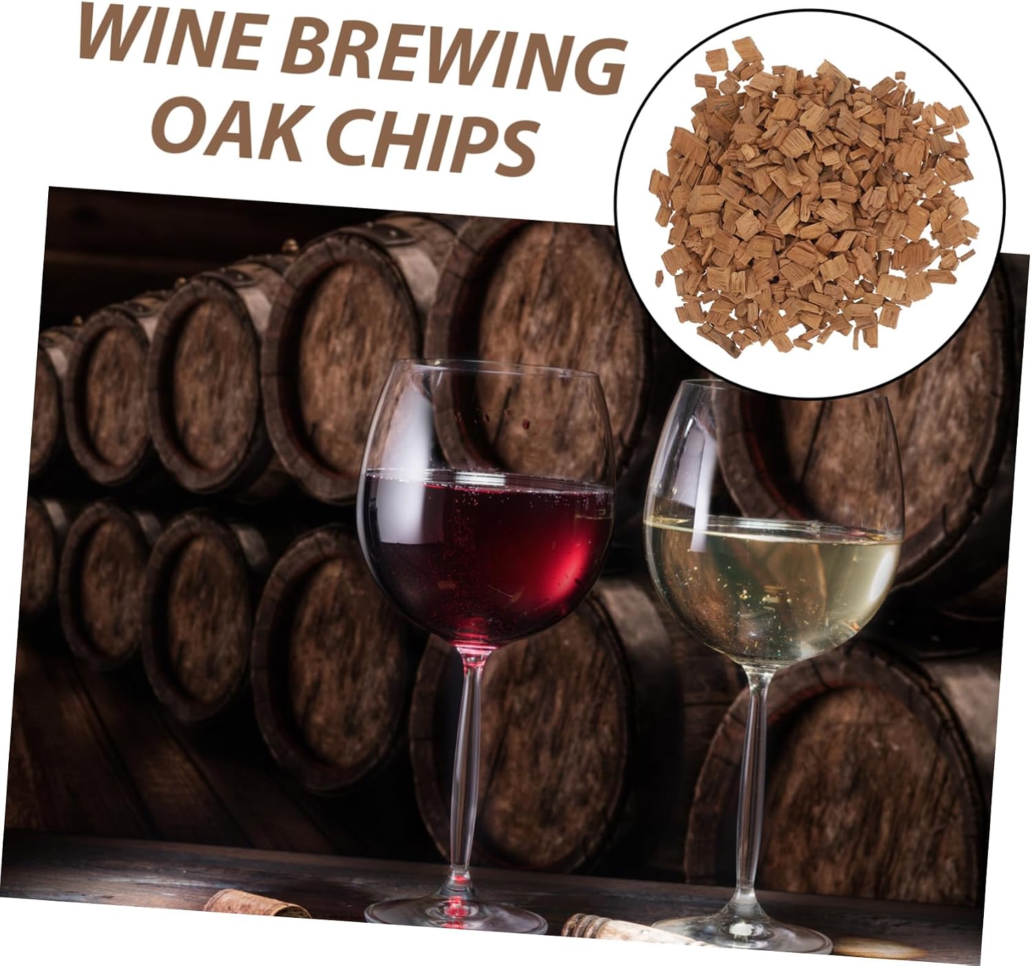 Hemobllo 100g French Oak Chips for Red Wine Brewing Light to Medium Wood for Enhancing Flavor and Aroma for Home Brewing Supplies