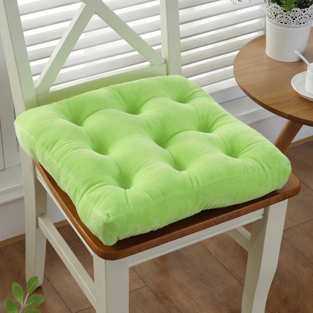 Cojín elevador de silla 38x38 cm en felpa gruesa color sólido para coche y tatami