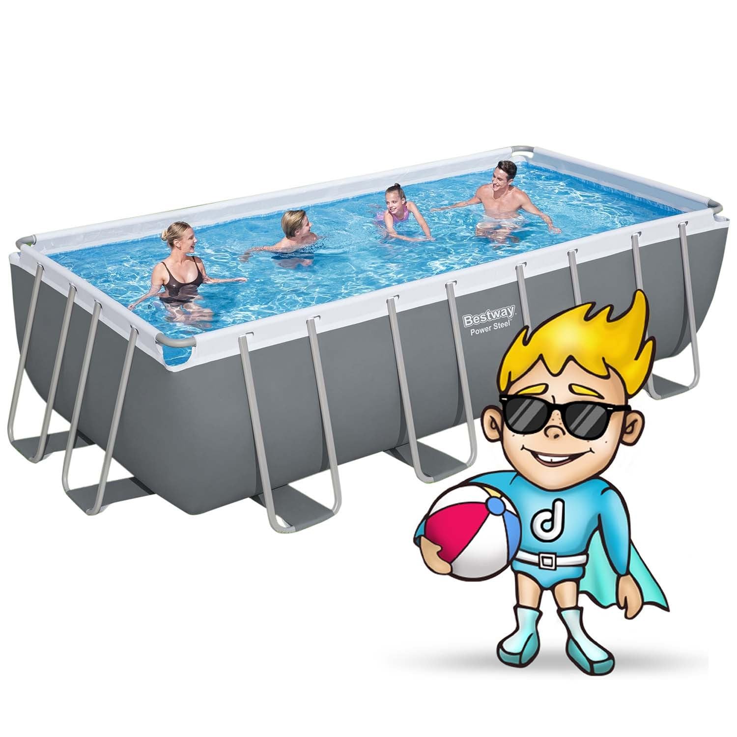 Bestway 56670-3 Piscina Fuori TerraPower Steel da 488x244x122 cm