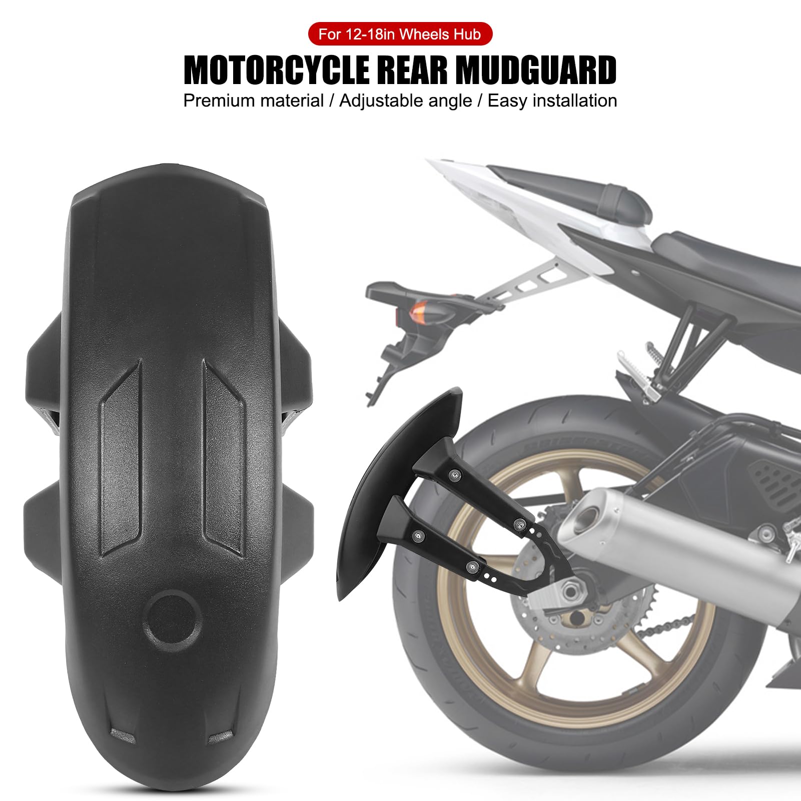 Speed-X Rear Mudguard Motorcycle A1 Rear Mudguard Splash Guard For All