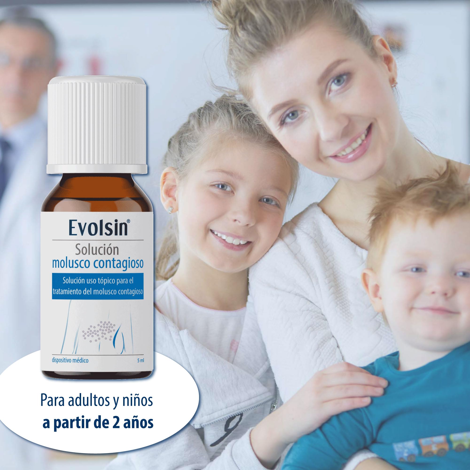 Evolsin® Remedio para el molusco contagioso I Para adultos y niños a partir de 2 años I Tratamiento suave y eficaz del molusco contagioso