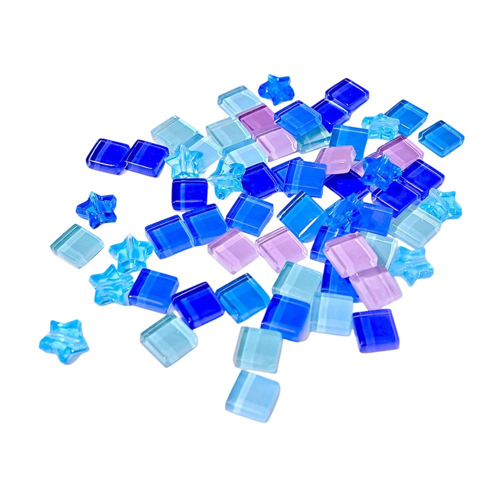 Yhplxyuus Tiles Ceramic Glass Colorful Ceramic Glass Pieces Supplies for Home Decoration Small Tiles