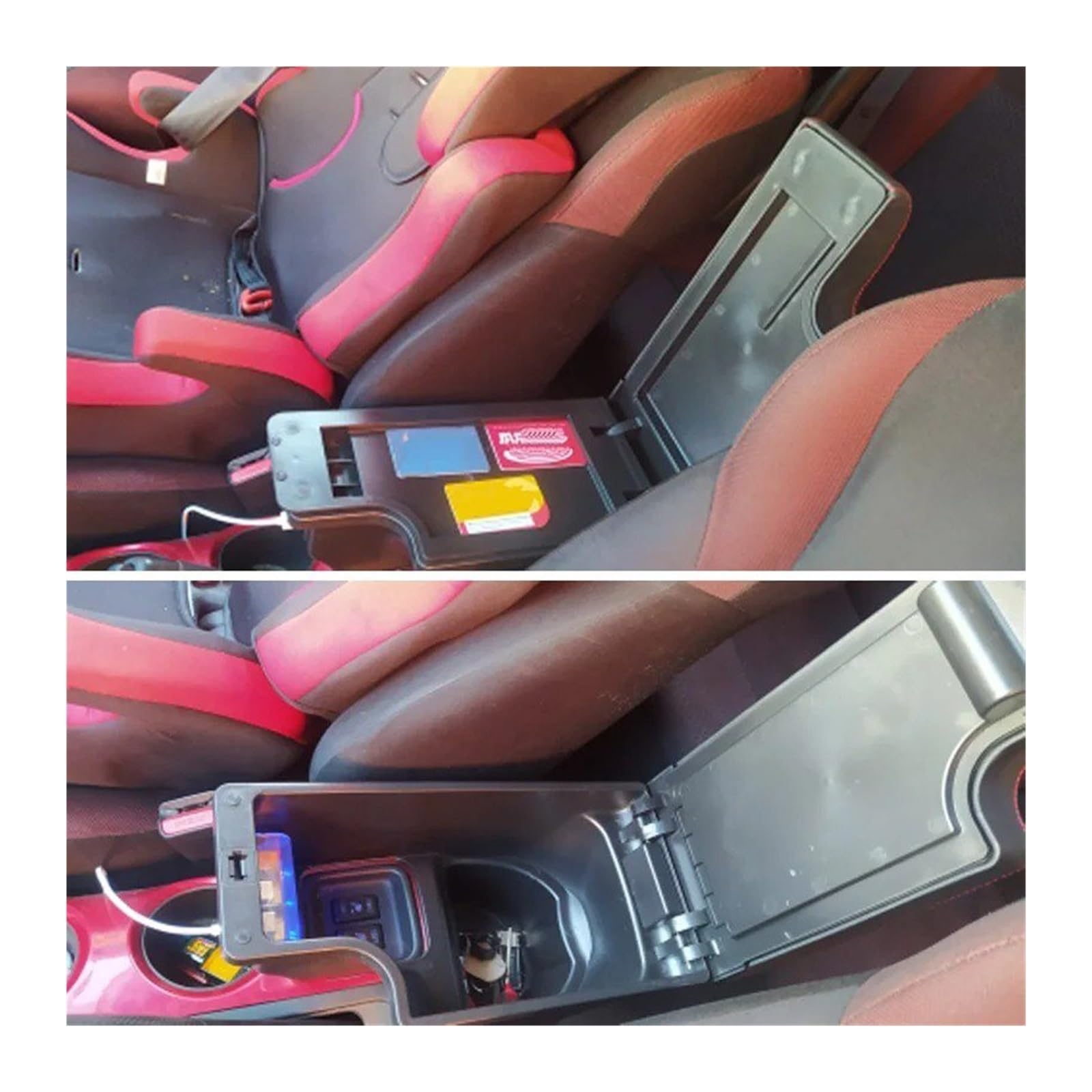 per per ESQ 2010-2019 Box Bracciolo Portaoggetti Interno Auto