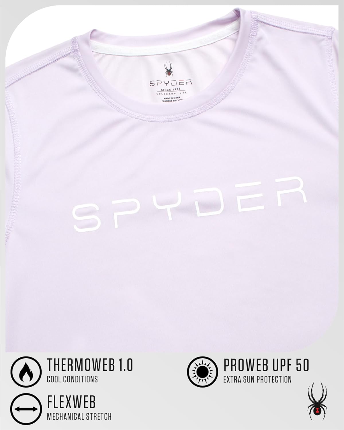 Spyder Women's Long Sleeve Athletic Running T-Shirt - Image 4