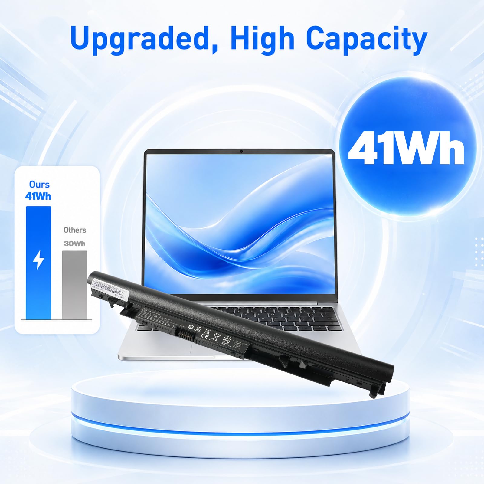 JC04 JC03 919701-850 HSTNN-LB7W batería del ordenador portátil compatible con HP Pavilion 240 G6 250 G6 255 G6 919700-850 919681-421 919681-221 HSTNN-LB7V 15-BS015DX 15-BS000 15-BS070WM 2600mAh