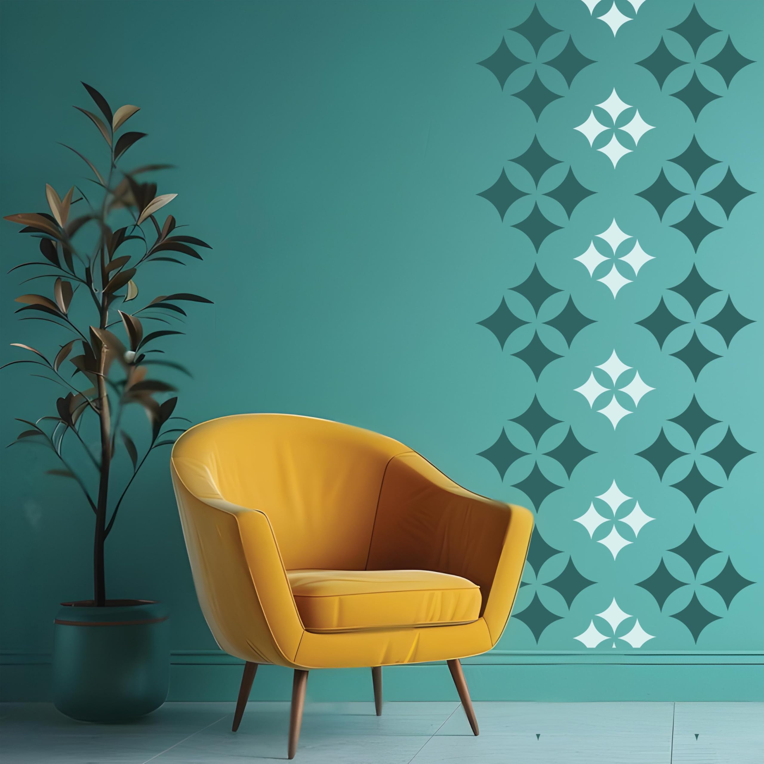 StenCart Stencils for Wall Painting Star Effect Reusable Wall Stencils for Painting (16inch x 24inch)–DIY Reusable Design Suitable for Home & Office (Pack of 1, (STC1624-234)) (B0C2W3CPJ2) Amazon Price History, Amazon Price Tracker