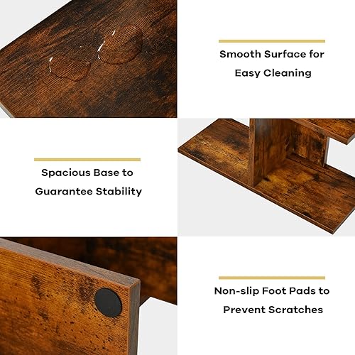 Miniatura 8 de IFANNY - Estantería de 8 estantes, estantería abierta simétrica de madera, organizador de libros artísticos, estante de almacenamiento que ahorra