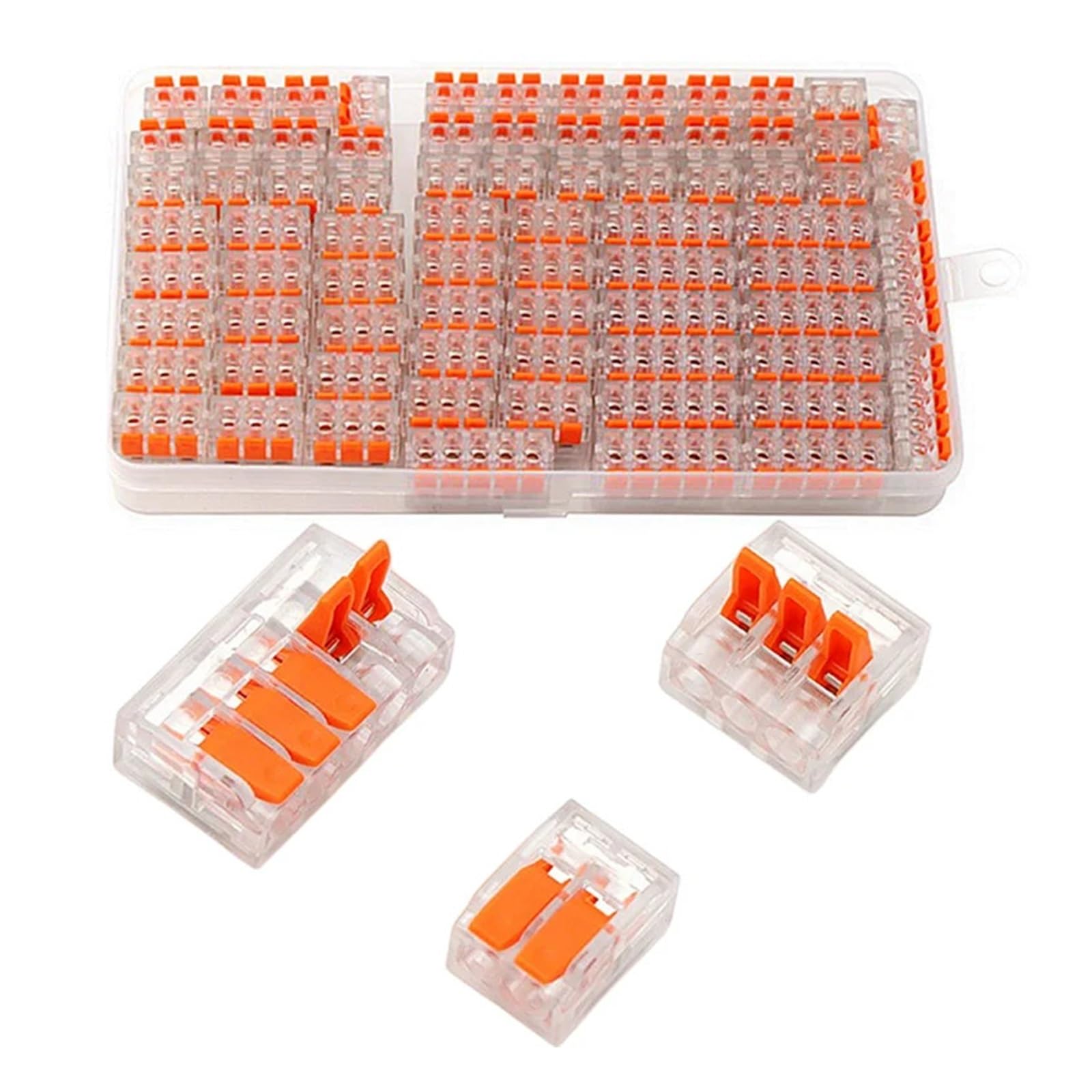 10-75 Uds. Terminales de enchufe rápido tipo Universal naranja, conectores equipos eléctricos, conector cable, 250V/32A | 75pcs Box