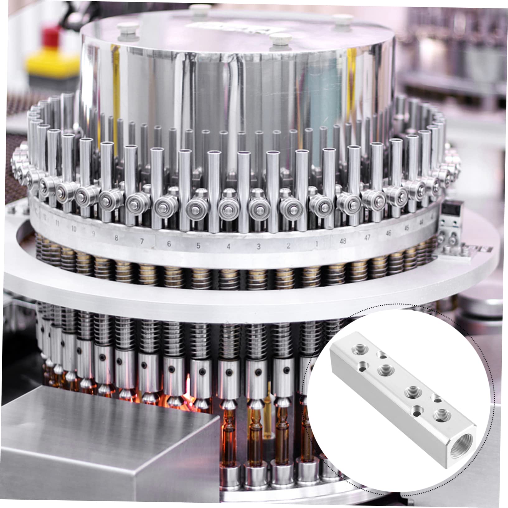 POPETPOP 2 Pezzi Connettore Tracheale Collettore Connettore Rapido Distribuzione Dell'Aria Tubo Flessibile Dell'Aria Collettore Raccordo Aria Collettore