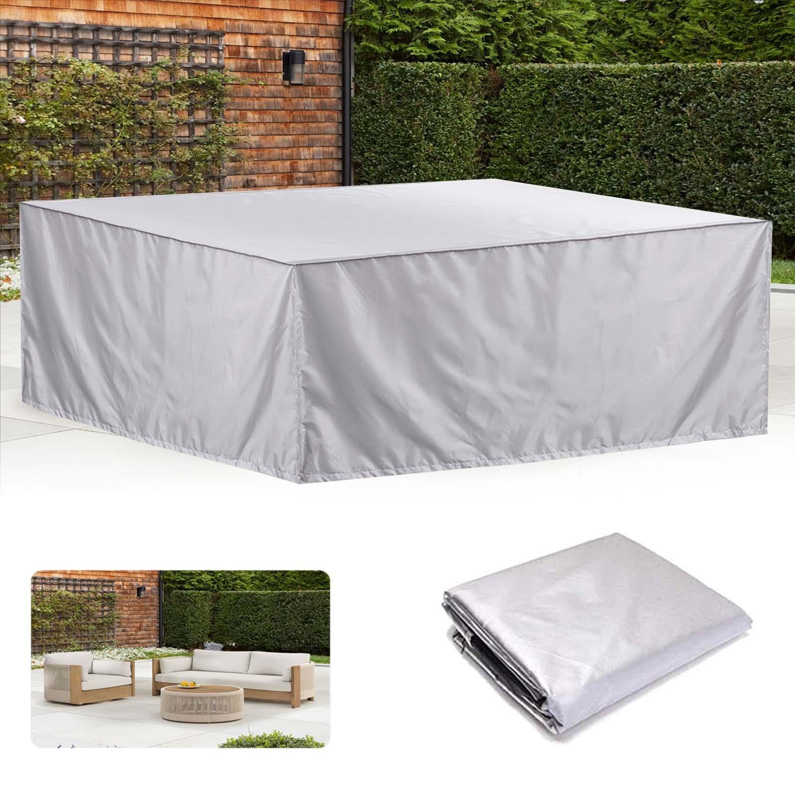 Copertura Mobili Giardino 190x100x80cm - Telo Impermeabile Oxford 600D Per Tavolo E Sedie - Foto 3