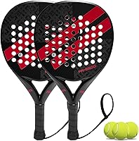 Vista 15 de Pala de pádel Superficie de Fibra de Carbono con núcleo de espuma EVA Memory Flex Pala de pádel ligera