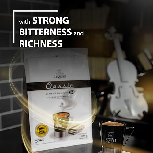 Miniatura 5 de Trung NGUYEN LEGEND CLASSIC - Café instantáneo prémium para aumentar la energía de la tecnología NANO+, crema no láctea, mezcla de café, café