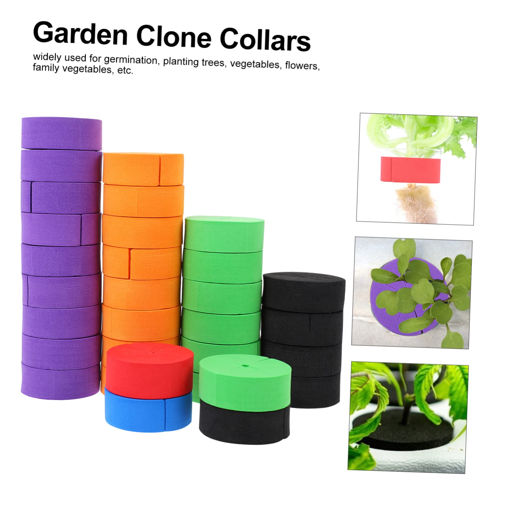 Esponja Hidropónica Eva para Cultivo de Hortalizas 50piezas | Bloques Nutritivos, Apta Mayoría de Semillas, Uso en Base de Plantación y Jardinería de Vegetales Color Aleatorio