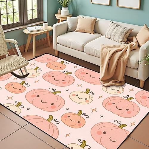 Vista 12 de Funny Halloween Seamless Trendy Groovy Retro 70s Style Y2k Collection Area Rug Outdoor Patio Rug Play Mat Modern Floor Carpet Non-Slip Home Decor