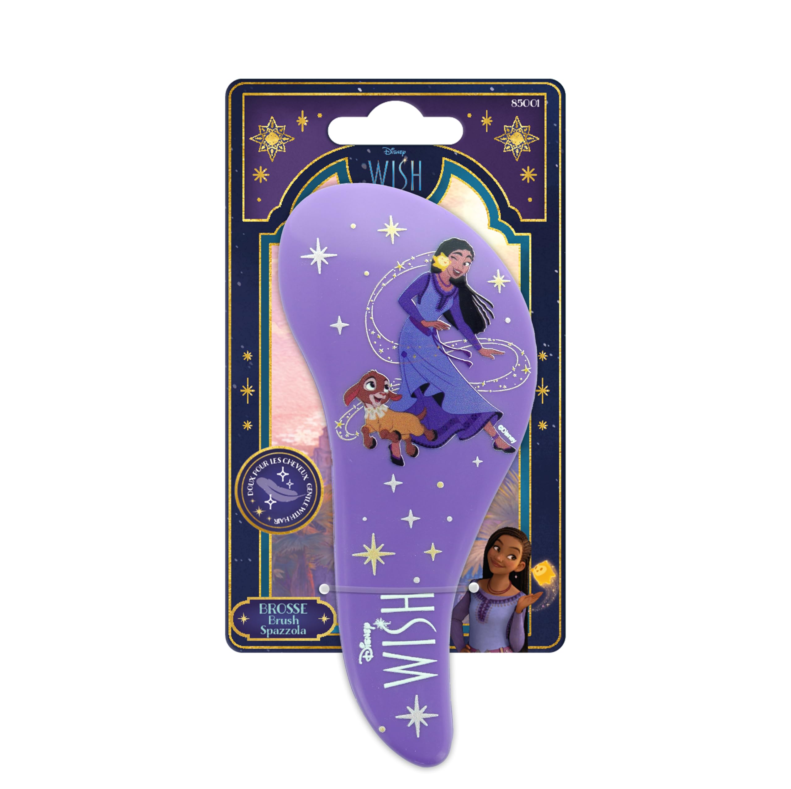 Disney WISH - Detangling Brush Small - Official Product Disney, purple - Image 2