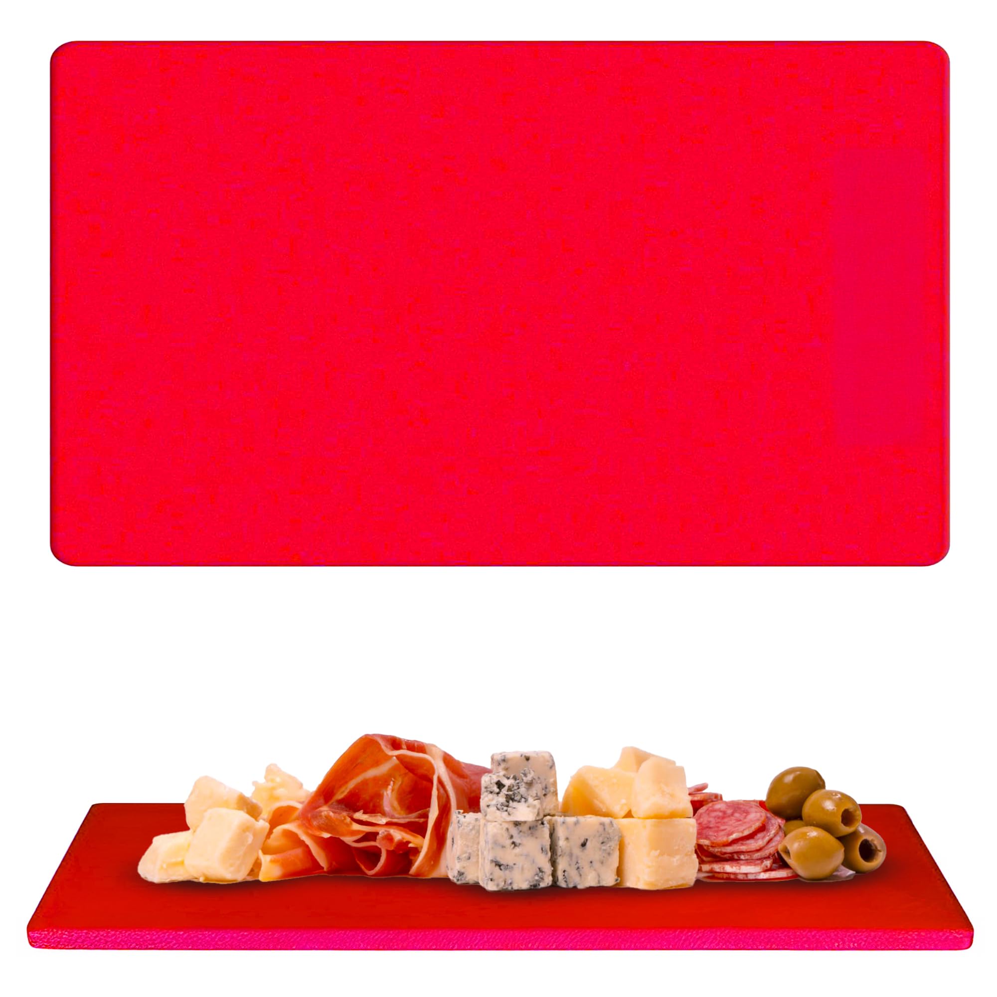 Plastic Chopping Board – Color-Coded Cutting Boards for Kitchen & Commercial Use – Knife-Friendly, Non-Slip – Easy to Clean, Durable Boards for Meat, Vegetables & Fruits – 60L x 40W x 2.5Th cm