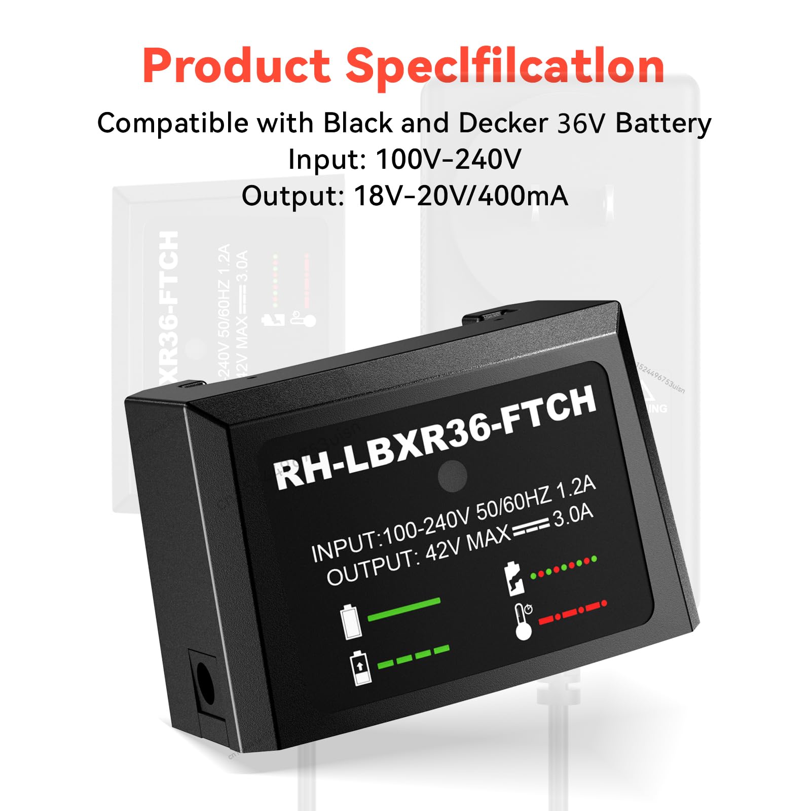 2500 mAh reservebatterij voor Black en Decker 36V accu BL20362 BL2536 LBXR36 LBX1540 LBX2540 LBX2040 LBX36