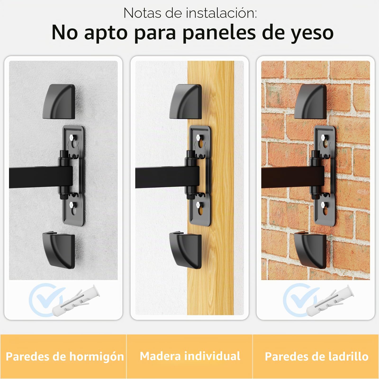 PUTORSEN Soporte de Pared para Altavoces, Paquete Universal de 2 Soportes para Home Cinema, Monitor Audio, Carga máx. 25 kg,