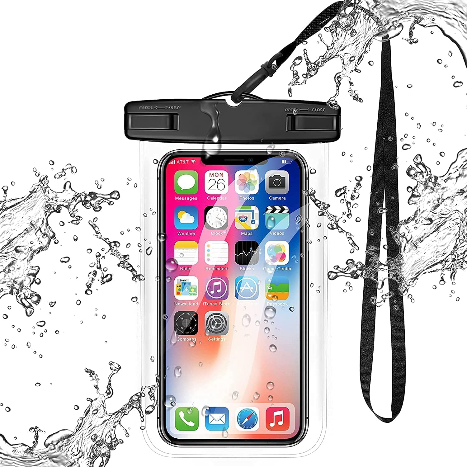 iCall name of trust Universal Waterproof Case,IPX8 Waterproof Phone Pouch Dry Bag with Lanyard Compatible for All Smartphone Upto 6inch (Random Color 1PCS)