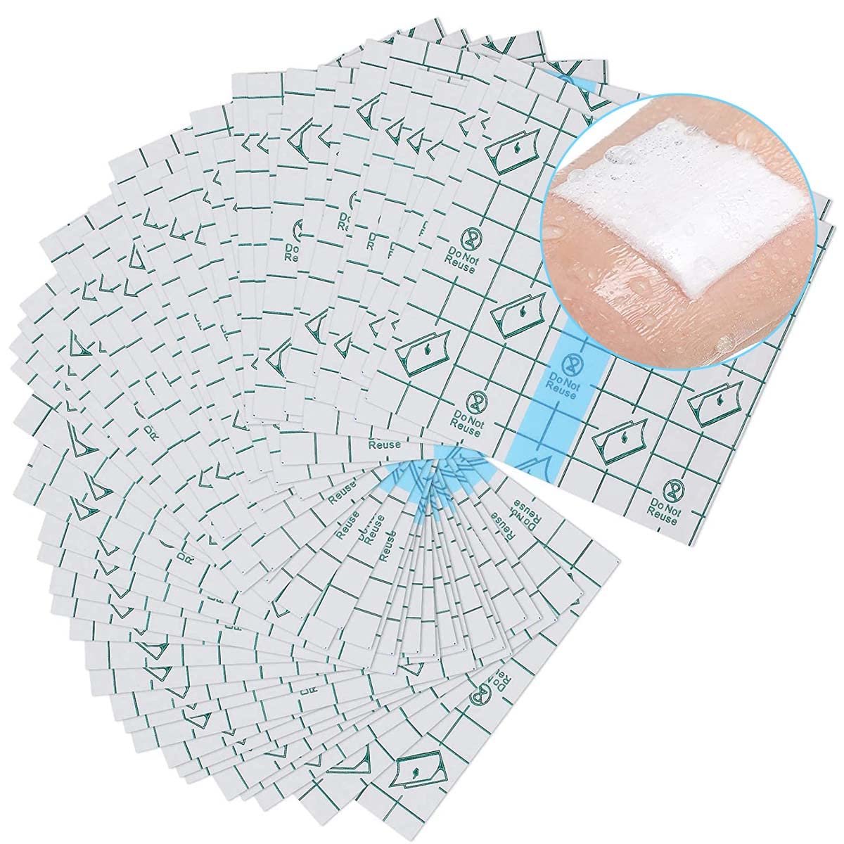HANNEA® 50PCS Transparent Adhesive Bandage Dressing PU Film Wound Waterproof Sticker Good for Wound Healing for people & Pets Dressing Pads Tattoo Aftercare Bandage & Swim(4.7x4.7Inch) (B09R4H8HKT) Amazon Price History, Amazon Price Tracker