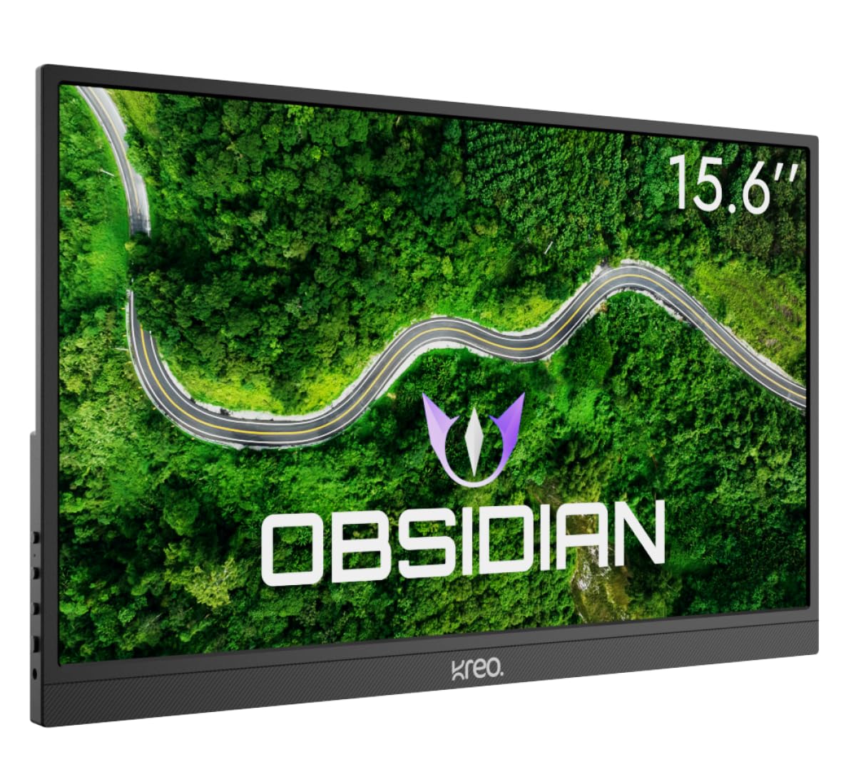 Kreo Obsidian 15I60F FHD Portable Monitor | 15.6 Inch IPS Panel | 300 nits | 1000:1 Contrast | Dual USB-C + HDMI | Built-in Speakers | for Laptops, Tablets, Smartphones & Consoles-image-21