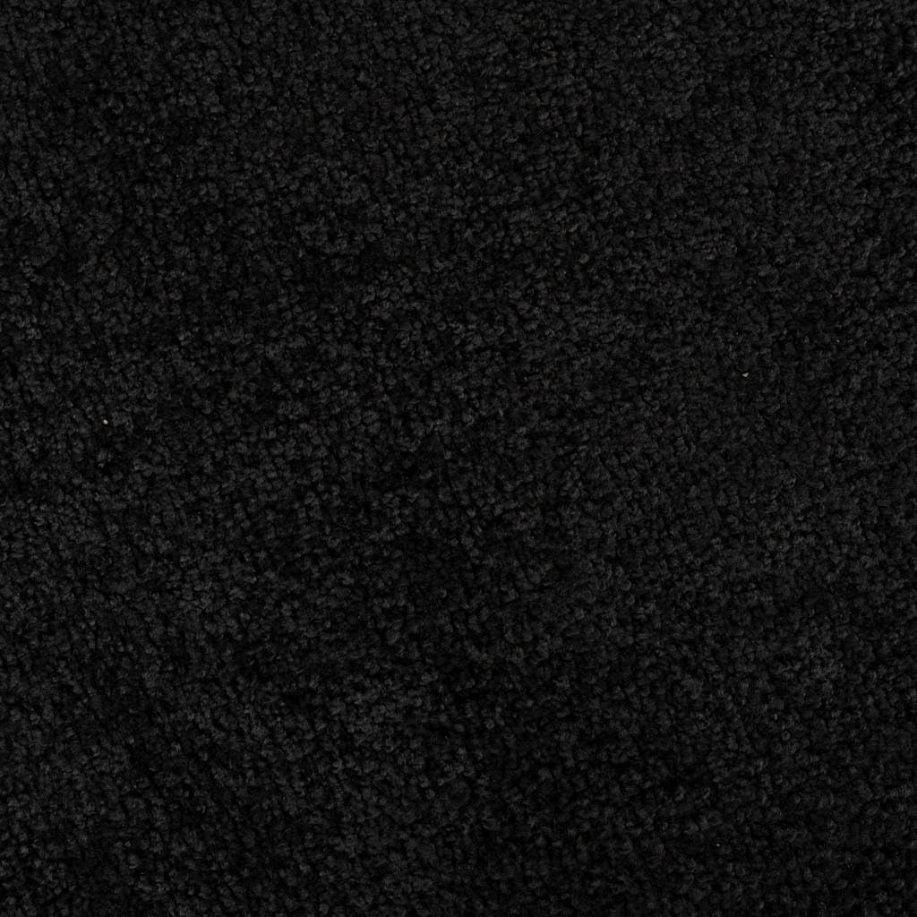 Czarny Dywanik Drzwiowy Teddy 60 x 40 x 1.2 cm, Miękki Plusz