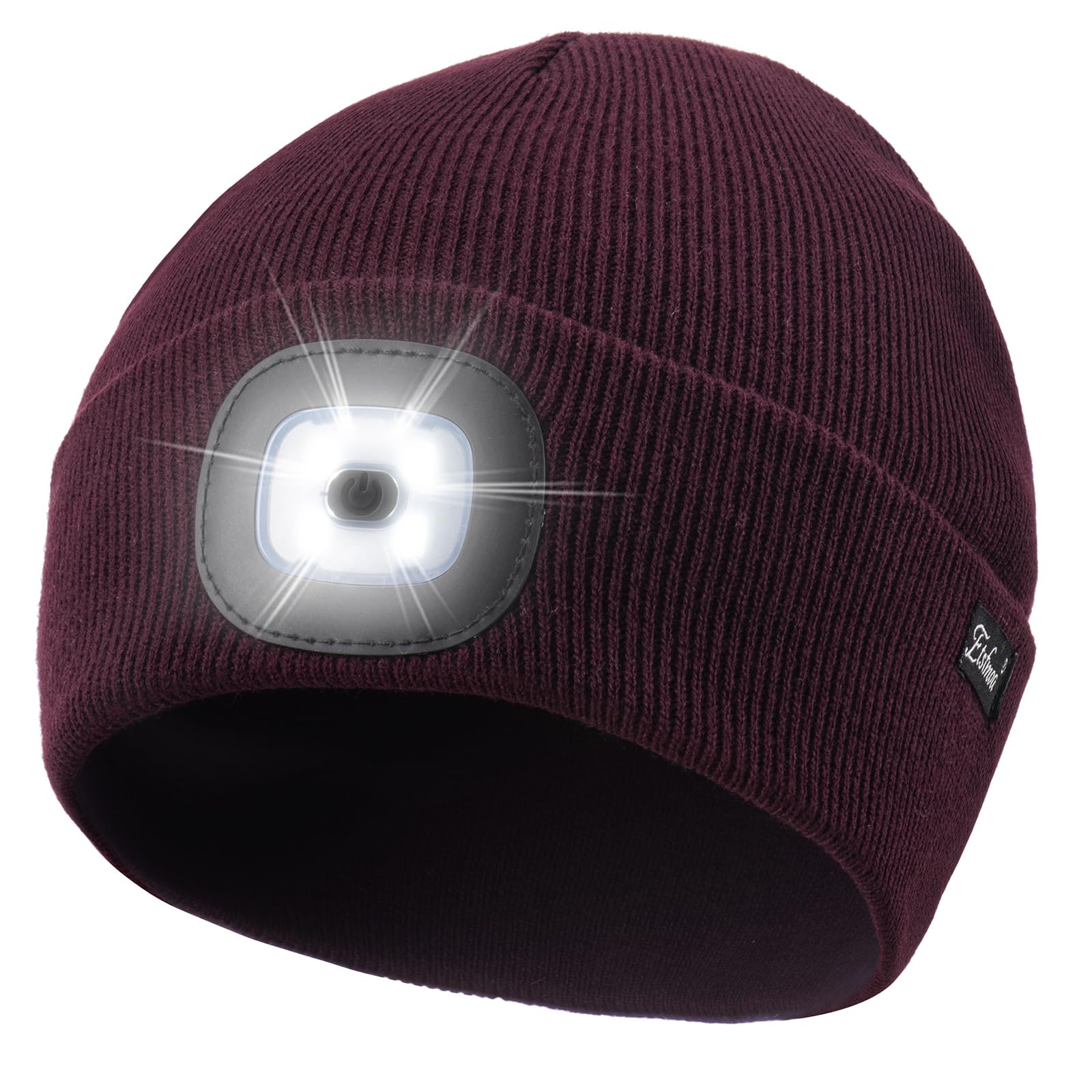 Etsfmoa Unisex Beanie with The Light, Gifts for Men Dad Father Winter Caps