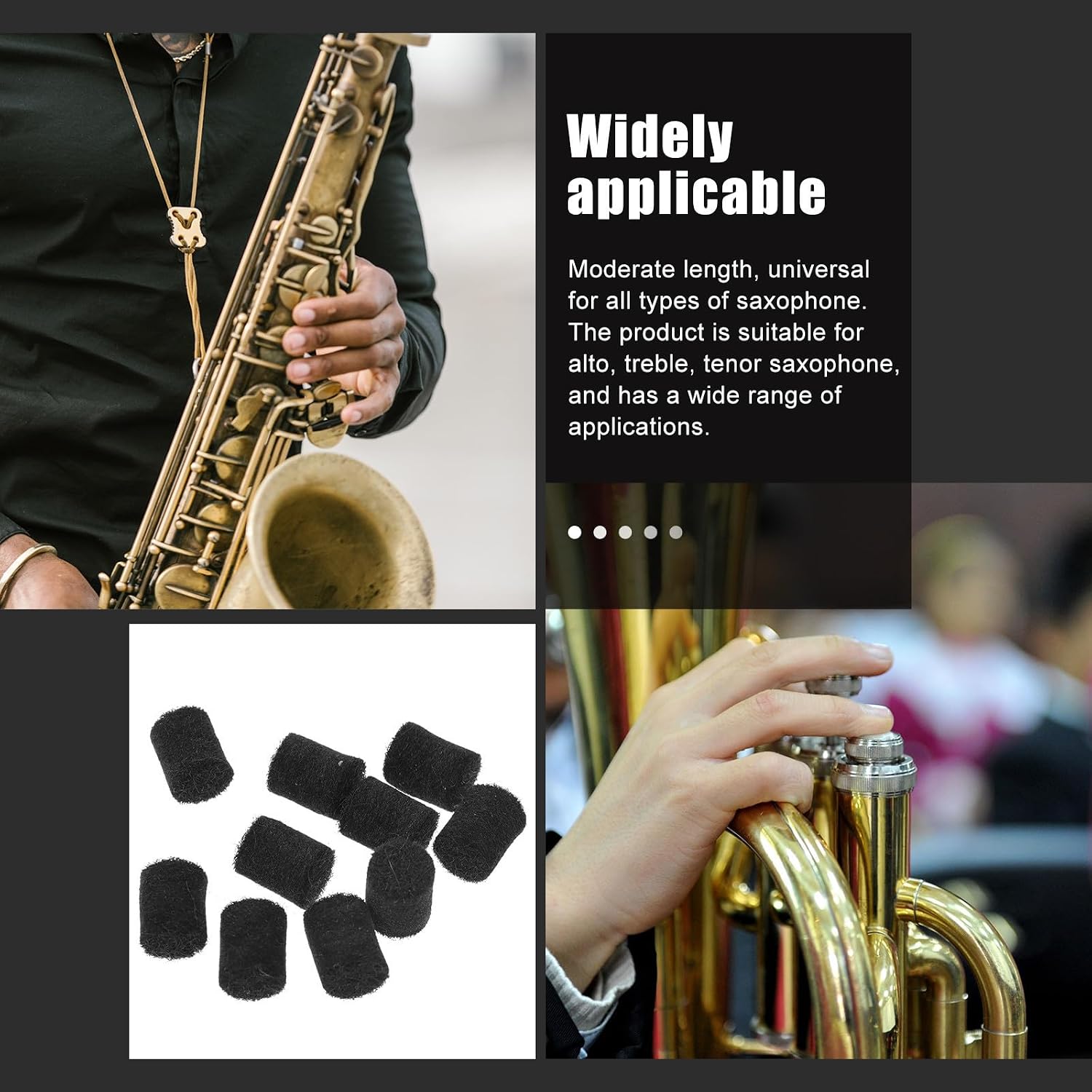 10pcs Saxophone Felt Column Protector for Alto Saxophone Repair Parts image 4