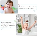 Mats de bain pour Tub Kids, Baby Toddler - Grand tapis de douche antidérapant pour salle de bain cartoon non-dérapante 40x16 Lavable en machine de pouce XL Tapis de salle de bain de grande taille (Whale)