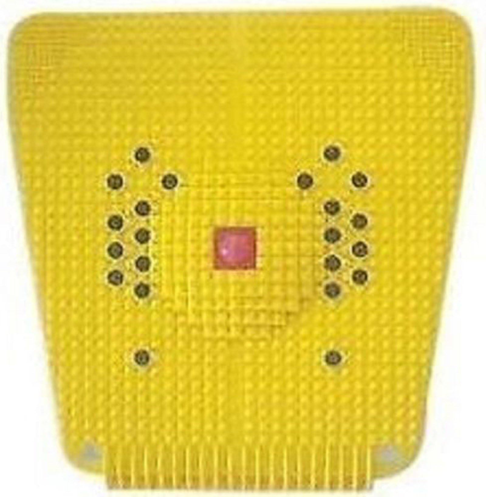 Plastic POWERMAT2000- Acupressure Magnet Pyramids (Yellow, 1 Cup)