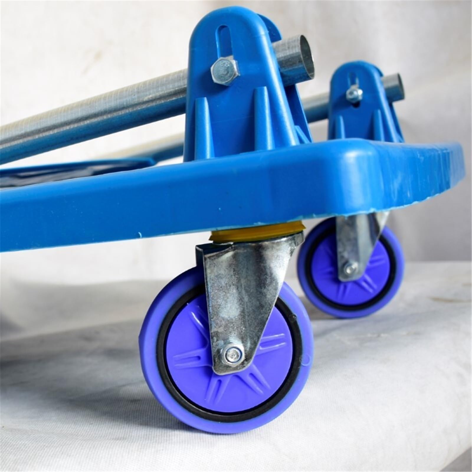 Carretillas manuales Plegables de Plataforma Carretilla silenciosa Plegable portátil for el hogar con Ruedas for manipulación de mercancías
