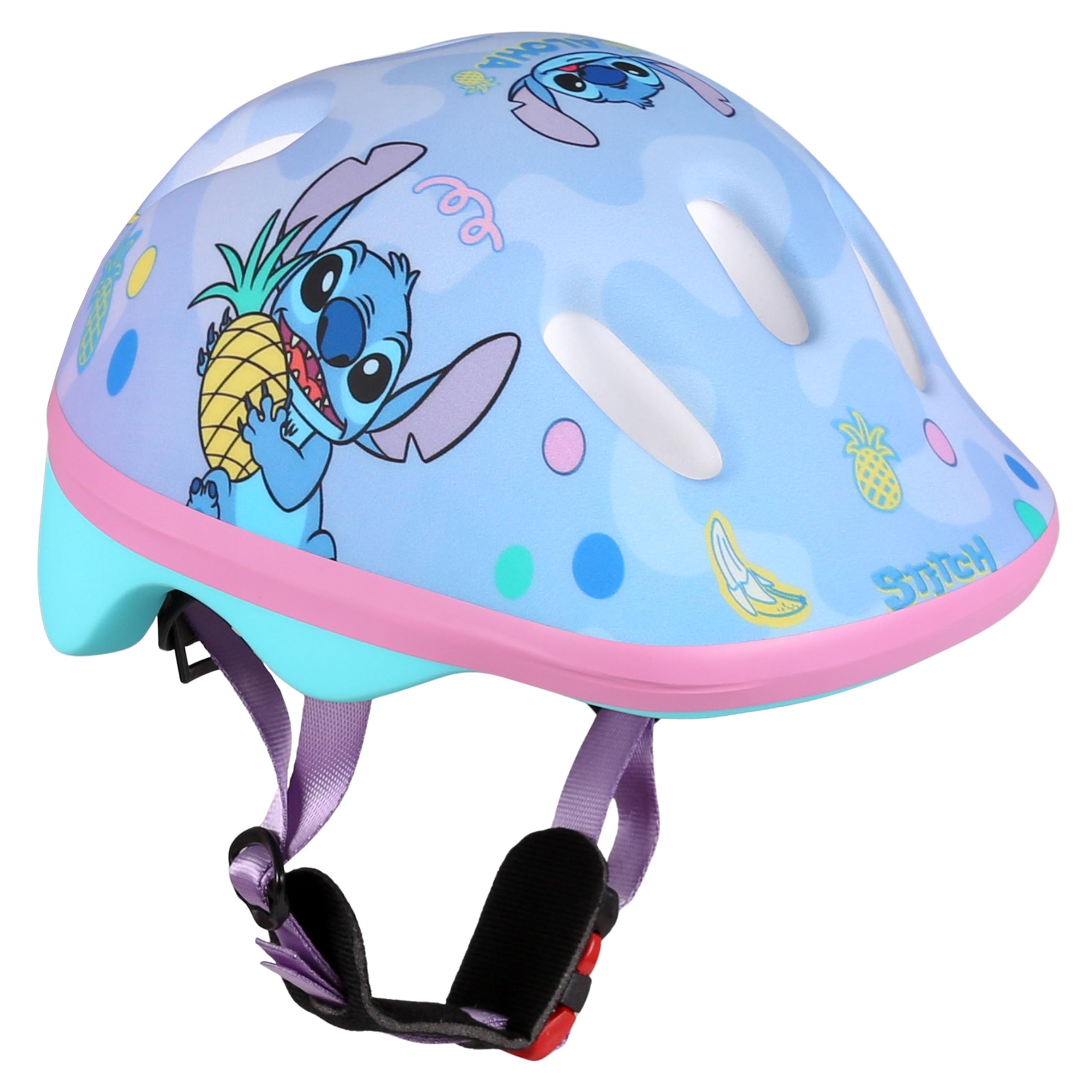 stitch fahrradhelm Disney Kinderfahrradhelm, für Mädchen, blau, verstellbar 44-48 cm (Blau) Sport & Freizeit Größe:64 cm Manschettenknöpfe Boxen mit Logo SCHUTZBLECHE good ventilation